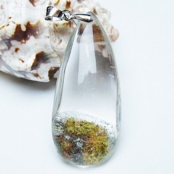 ガーデン水晶 ペンダント [t175-1851]