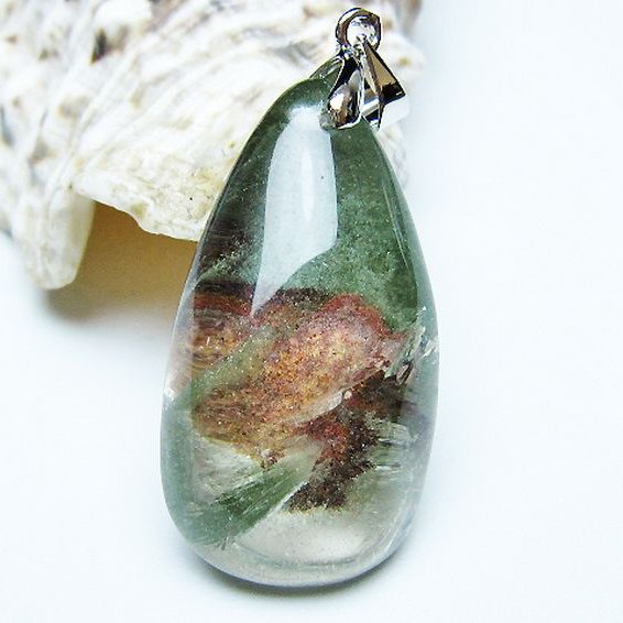 グリーンファントム ペンダント [t175-2023]