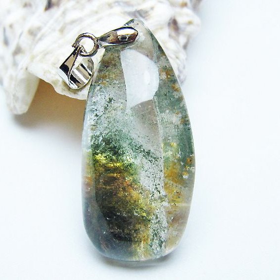 グリーンファントム ペンダント [t175-2027]