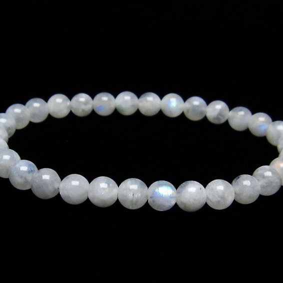 ムーンストーン ブレスレット  6mm  [T18-9364]