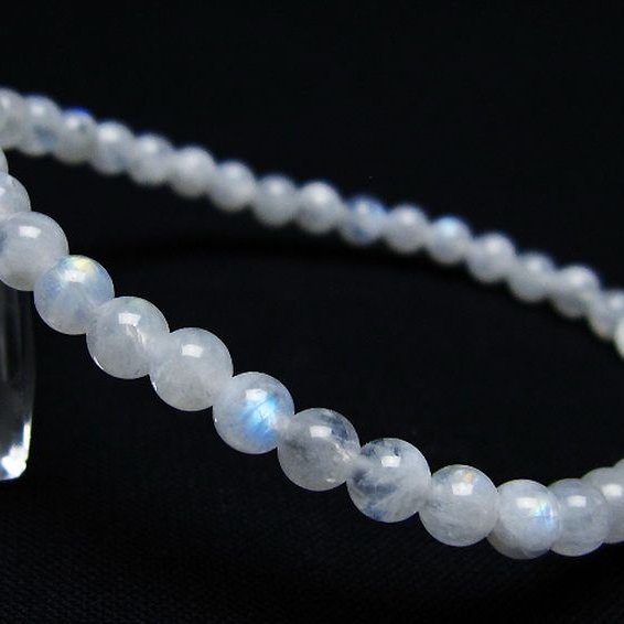 ムーンストーン ブレスレット 5mm [T18-9579]