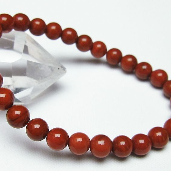 レッドアゲート 赤メノウ ブレスレット 7mm [t187-1655]