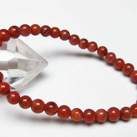 レッドアゲート 赤メノウ ブレスレット 6mm [t187-1693]