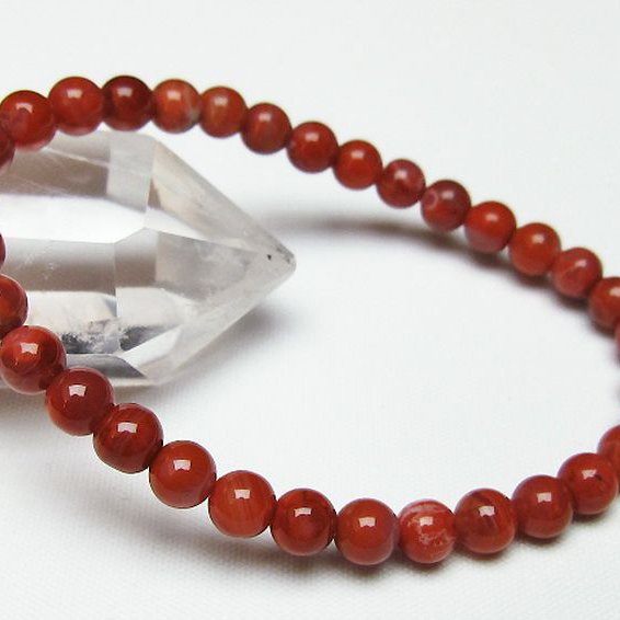 レッドアゲート 赤メノウ ブレスレット 6mm [T187-1699]