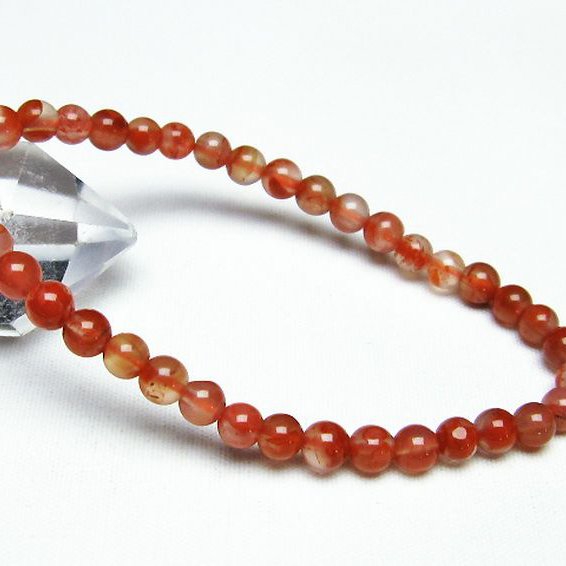 レッドアゲート 赤メノウ ブレスレット 5mm [T187-1768]