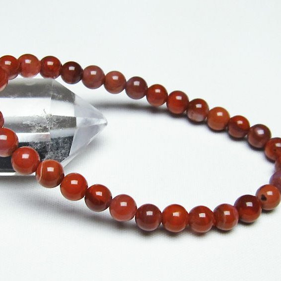 レッドアゲート 赤メノウ ブレスレット 6mm [t187-1826]