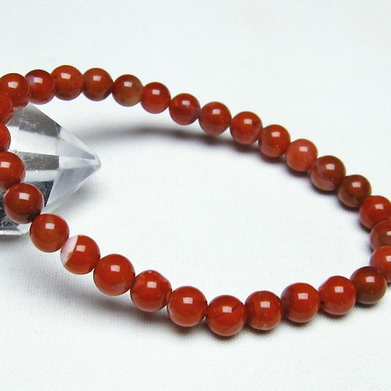 レッドアゲート 赤メノウ ブレスレット 6mm [T187-1859]