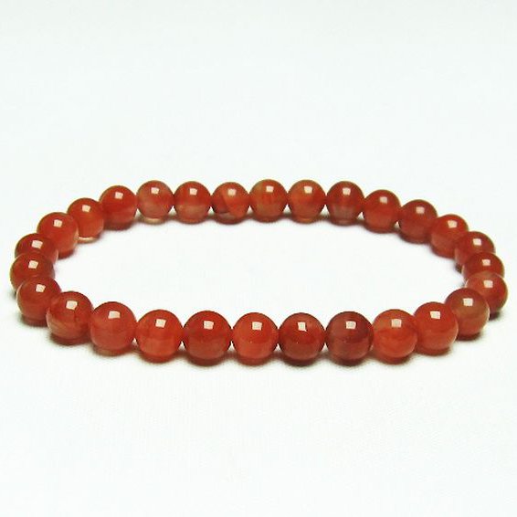 レッドアゲート 赤メノウ ブレスレット 7mm [T187-1920]