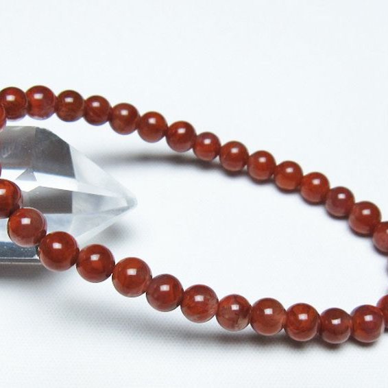 レッドアゲート 赤メノウ ブレスレット 6mm [t187-2102]