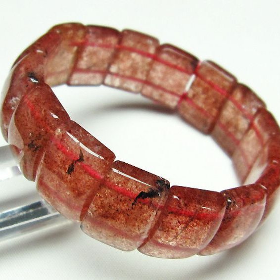 ストロベリークォーツ バングル [t188-2163]