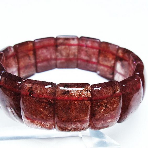 ストロベリークォーツ バングル [t188-2603]