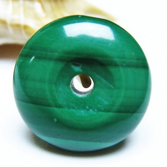 マラカイト 平安扣[T19-3742]