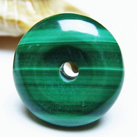 マラカイト 平安扣[T19-3743]