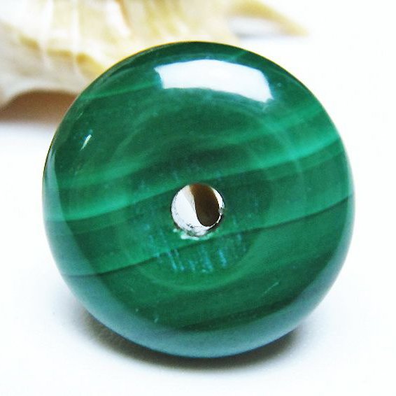 マラカイト 平安扣[T19-3760]