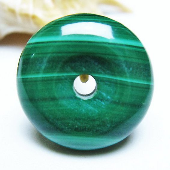 マラカイト 平安扣[T19-3775]