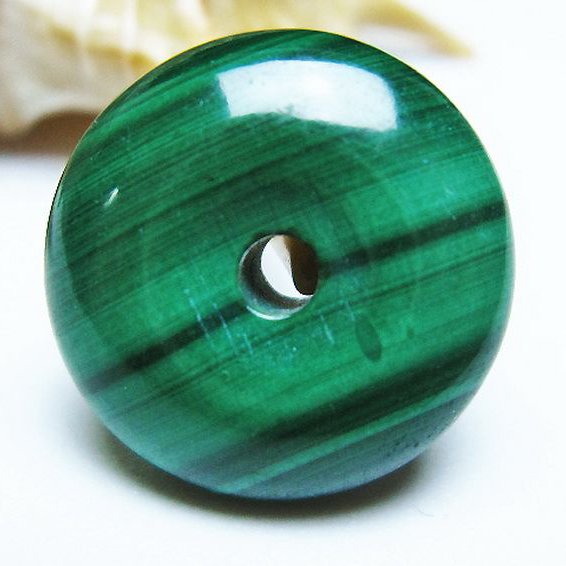 マラカイト 平安扣[T19-3785]