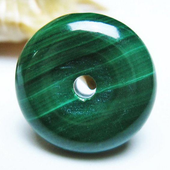 マラカイト 平安扣[T19-3787]