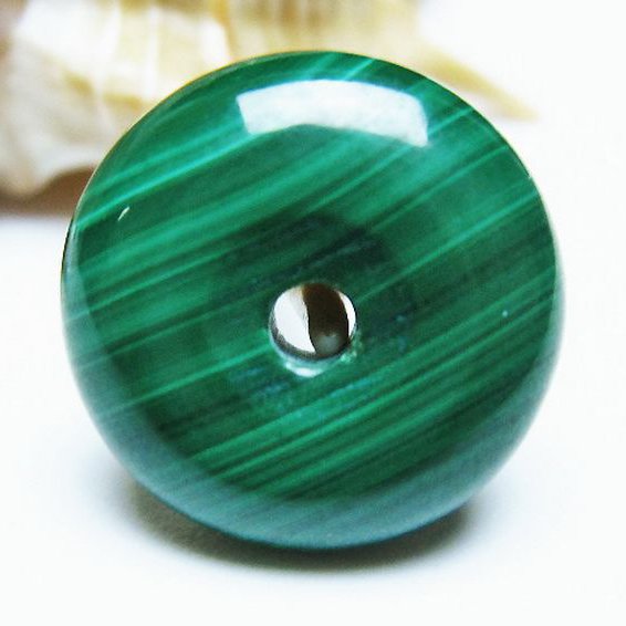 マラカイト 平安扣[T19-3804]