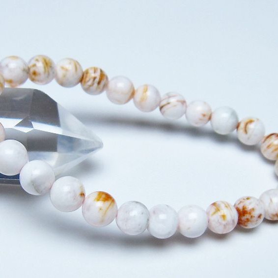 セリサイト イン クォーツ ブレスレット 7mm [t190-1772]