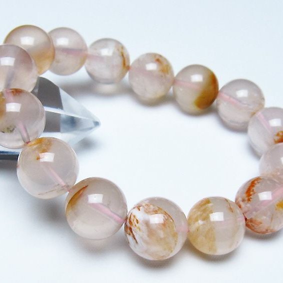 セリサイト イン クォーツ ブレスレット 14mm [t190-1852]