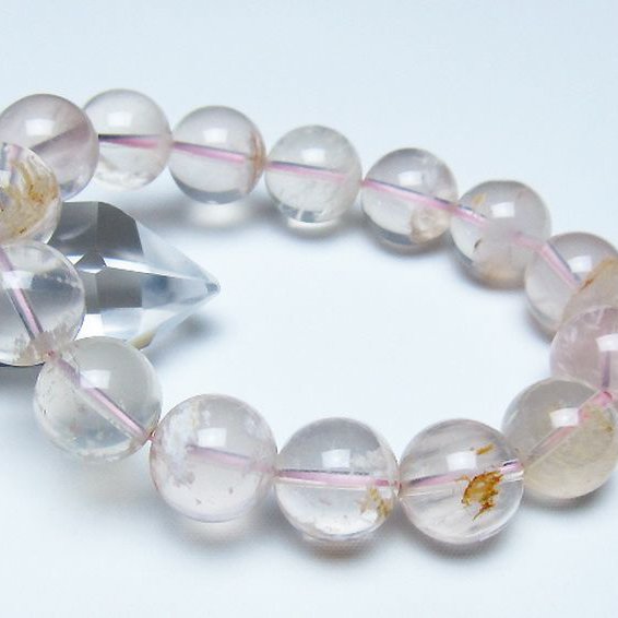 セリサイト イン クォーツ ブレスレット 15mm [t190-1860]