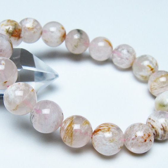 セリサイト イン クォーツ ブレスレット 12mm [t190-1892]