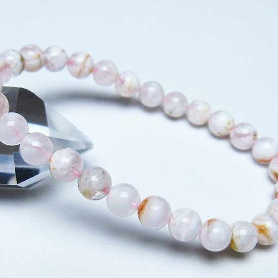 セリサイト イン クォーツ ブレスレット 7mm [t190-1905]