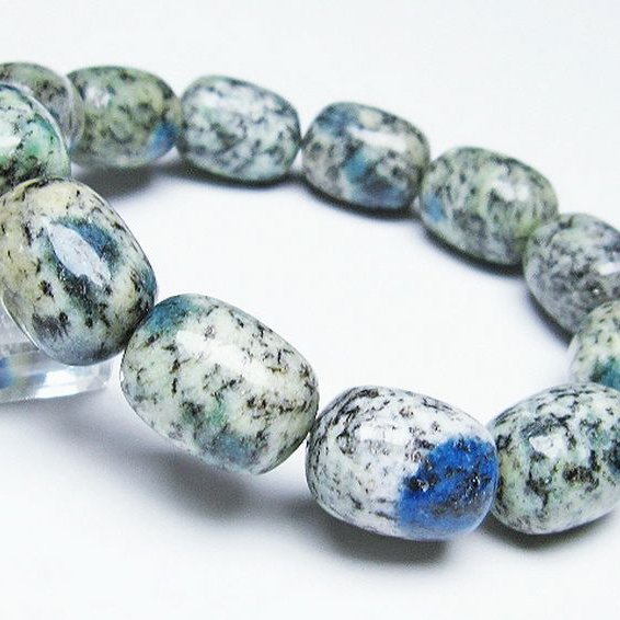 K2ストーン アズライト イン グラナイト ブレスレット [t193-3269]