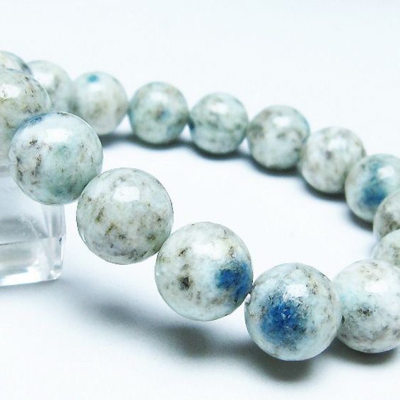 K2ストーン アズライト イン グラナイト ブレスレット 12mm [T193-3918]