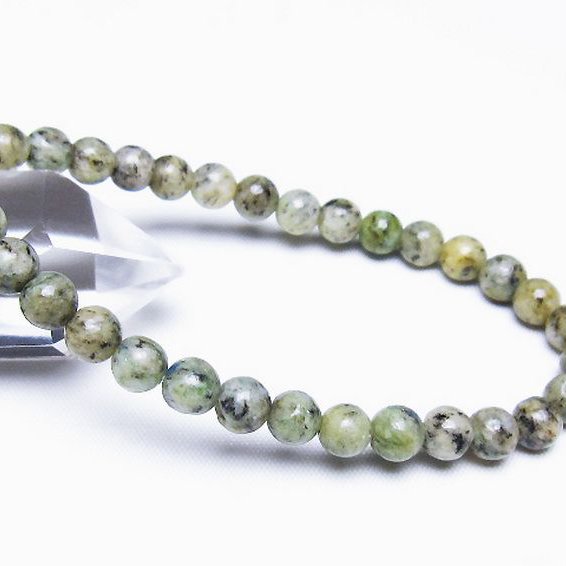 K2ストーン アズライト イン グラナイト ブレスレット 6mm [t193-4140]