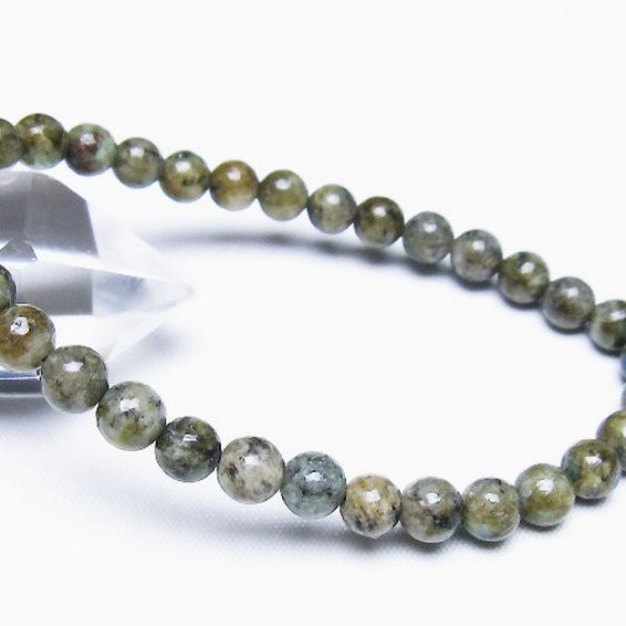 K2ストーン アズライト イン グラナイト ブレスレット 6mm [t193-4141]