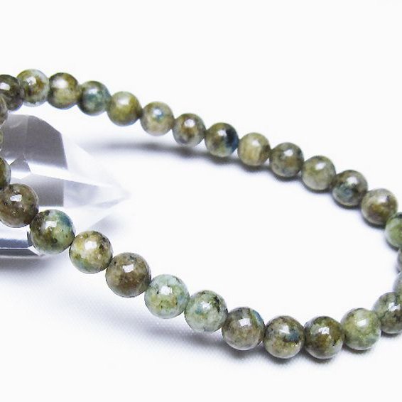 K2ストーン アズライト イン グラナイト ブレスレット 6mm [t193-4176]