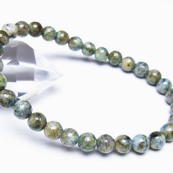 K2ストーン アズライト イン グラナイト ブレスレット 6mm [t193-4200]