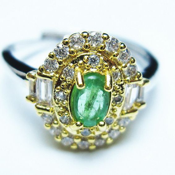 エメラルド 指輪 (13号) [t195-2205]