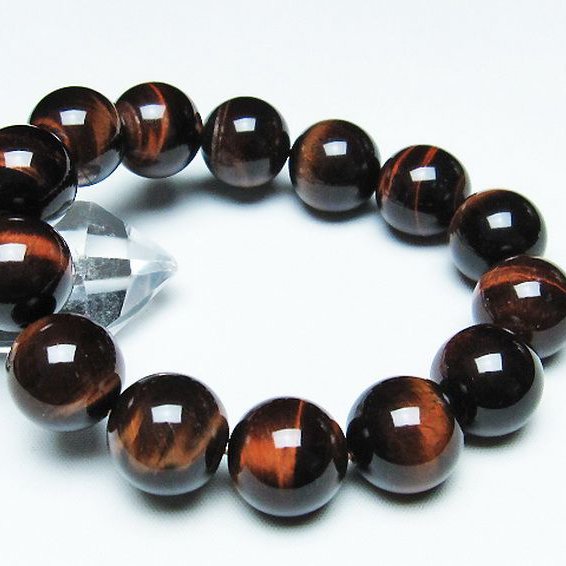 レッドタイガーアイ※赤虎目石 ブレスレット 16mm [t198-6121]