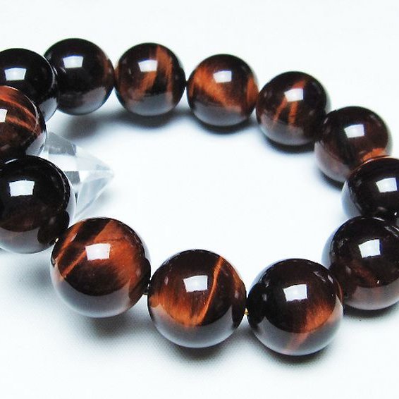 レッドタイガーアイ※赤虎目石 ブレスレット 18mm [t198-6133]