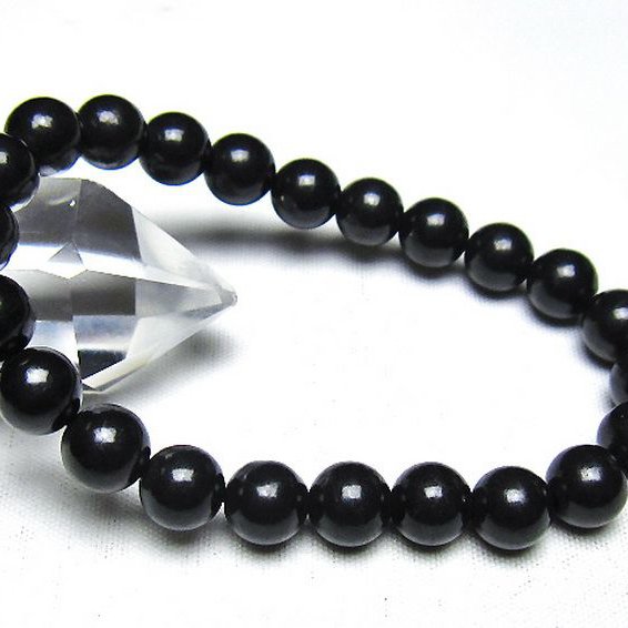 シュンガイト ブレスレット 8mm [t20-7118]