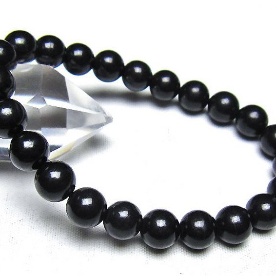 シュンガイト ブレスレット 8mm [t20-7137]