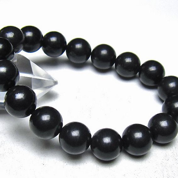シュンガイト ブレスレット 12mm [t20-7232]