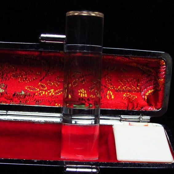 ブルーパワー水晶 印材　※別途料金で篆刻可能[T201-37]