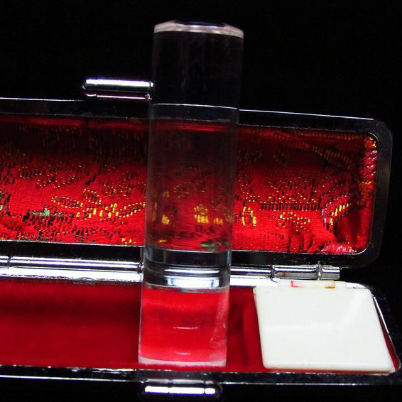 ブルーパワー水晶 印材　※別途料金で篆刻可能[T201-52]