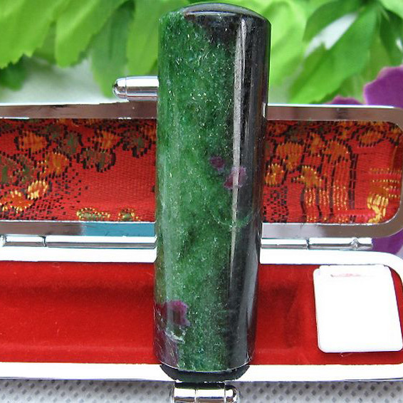 ルビーインゾイサイ 印材　※別途料金で篆刻可能 18mm [T203-45]