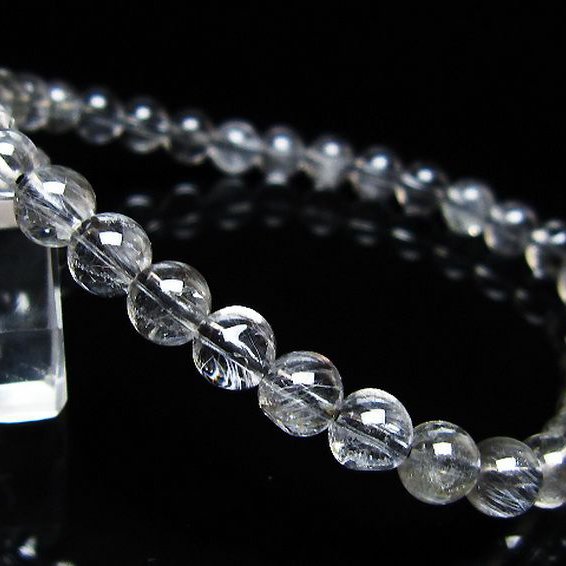 放射プラチナルチル ブレスレット 6mm [t205-4594]