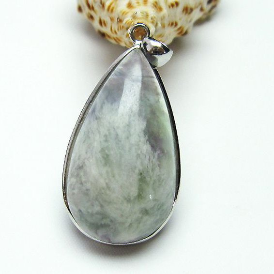 エンジェルフェザー フローライト ペンダント [t21-4230]