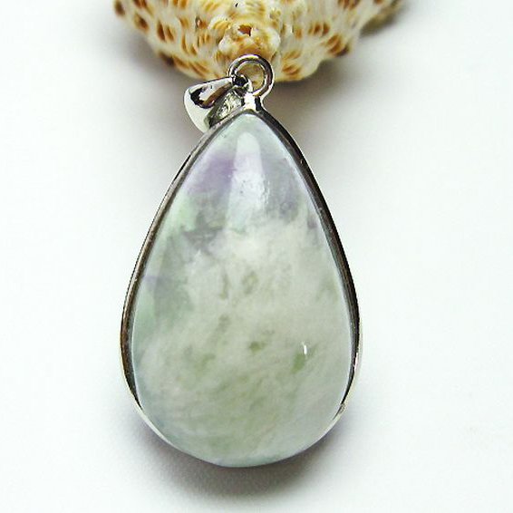 エンジェルフェザー フローライト ペンダント [t21-4231]