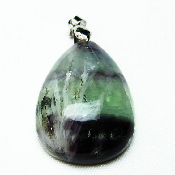 エンジェルフェザー フローライト ペンダント [T21-4463]