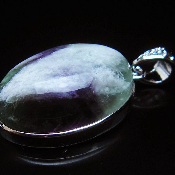 エンジェルフェザー フローライト ペンダント [T21-4481]