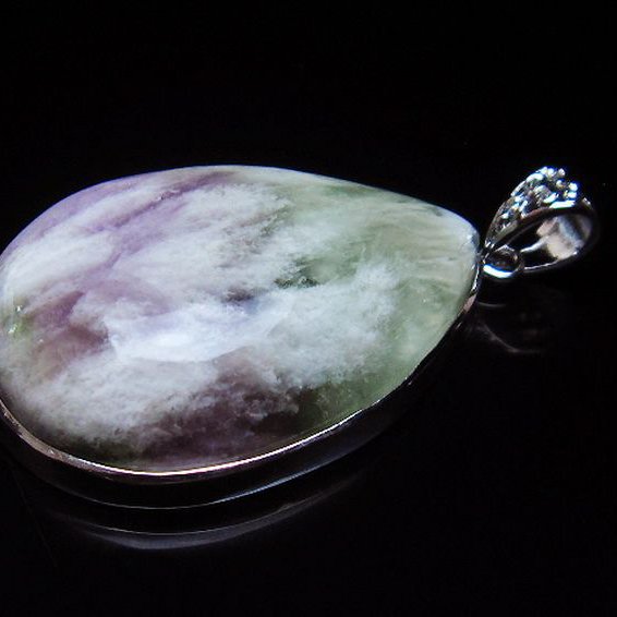 エンジェルフェザー フローライト ペンダント [T21-4510]