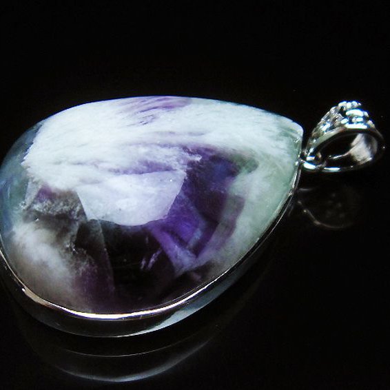 エンジェルフェザー フローライト ペンダント [T21-4540]