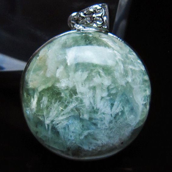 エンジェルフェザー フローライト ペンダント [t21-4560]